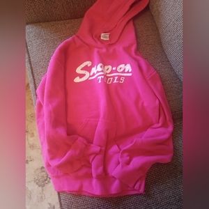 Pink snap on tools small hoodie